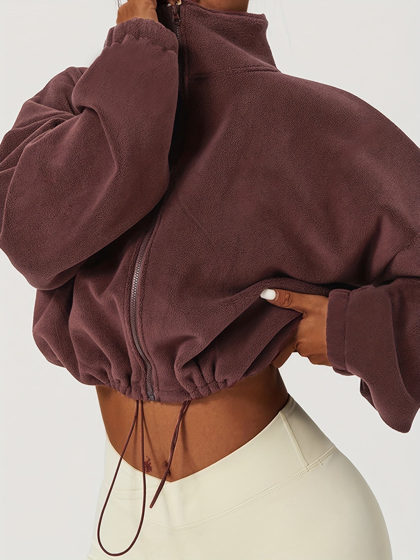 Krohn-e | Fleece Crop Jacke