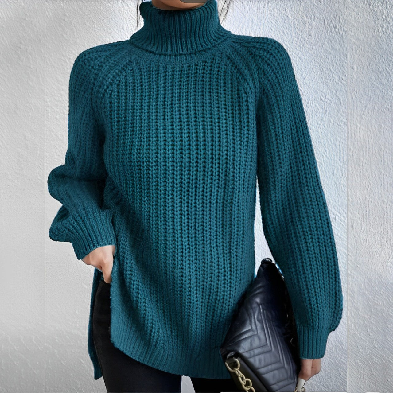 Mellony Rollkragenpullover aus warmer Baumwolle
