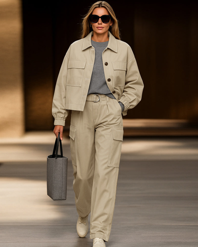 Krohn-e | Utility-Transportjacke und Hose Set