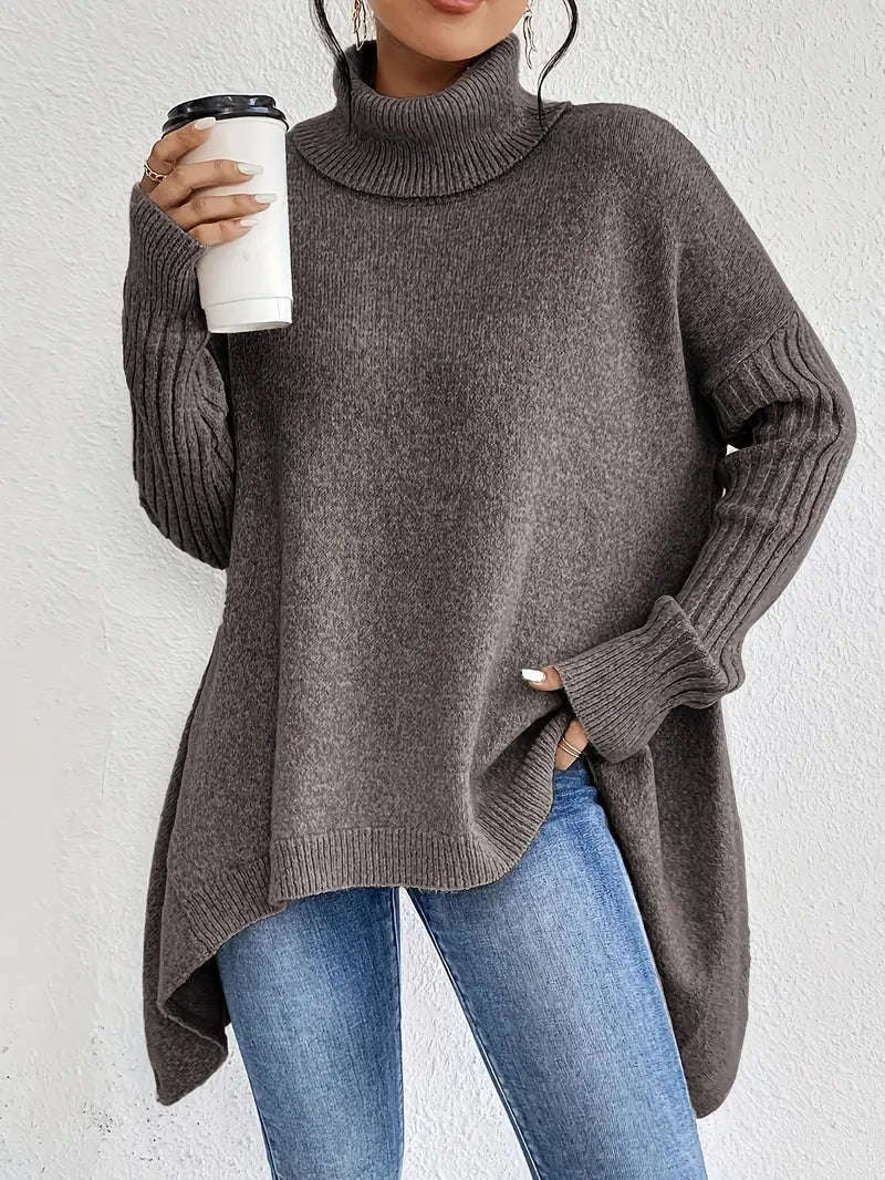 Krohn-e | langer Rollkragenpullover für den täglichen Komfort