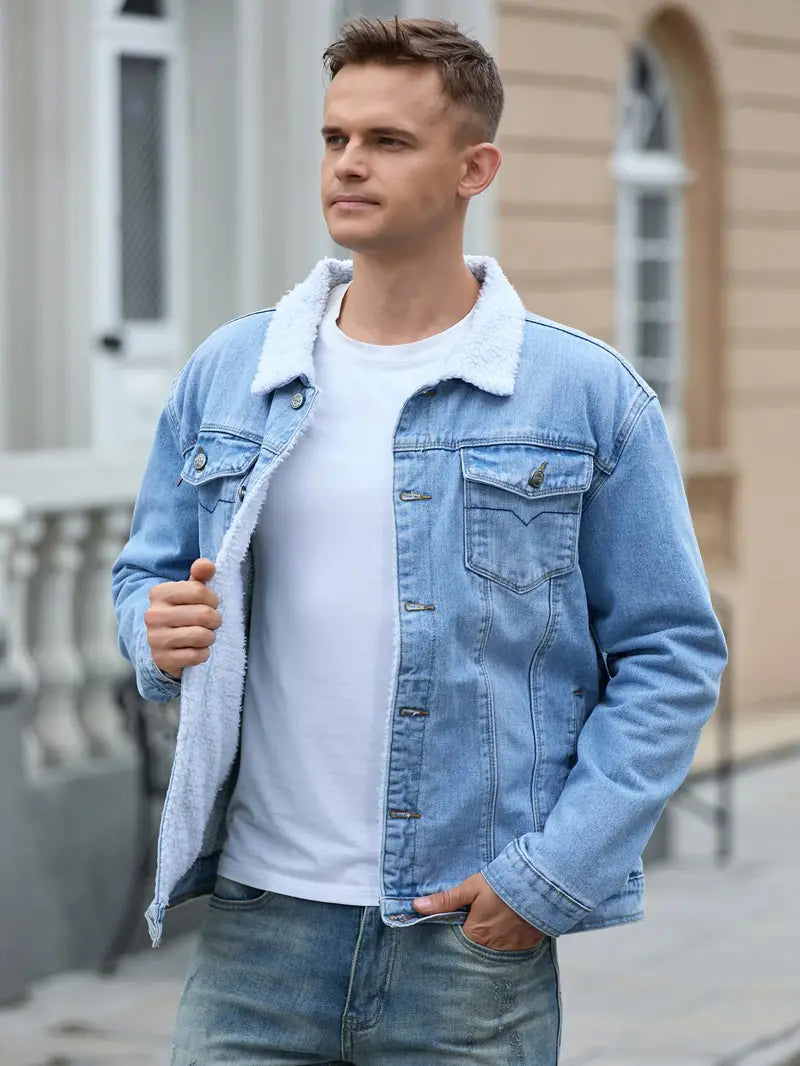 Krohn-e | Jeansjacke Casual für Herren