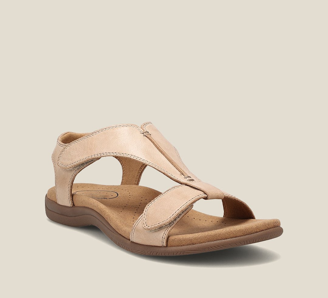 KROHN-E Damen Orthopädische Sandalen Veganes Leder Memory Foam Komfort