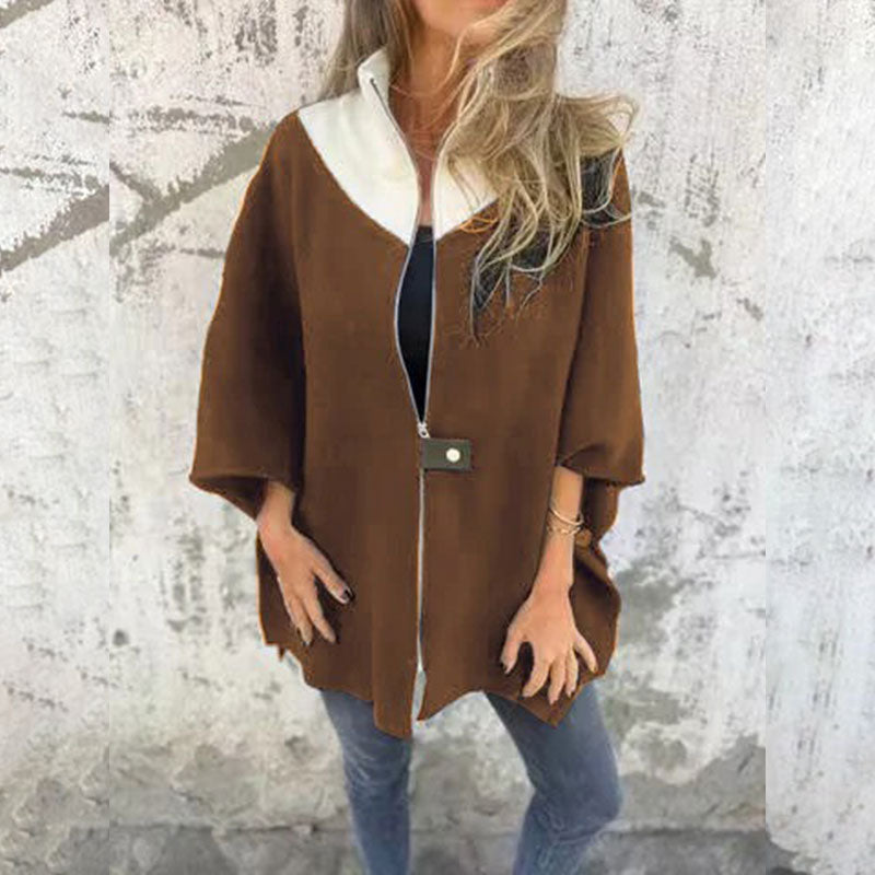 Krohn-e | Bicolor-Langjacke für elegante Lagenlooks