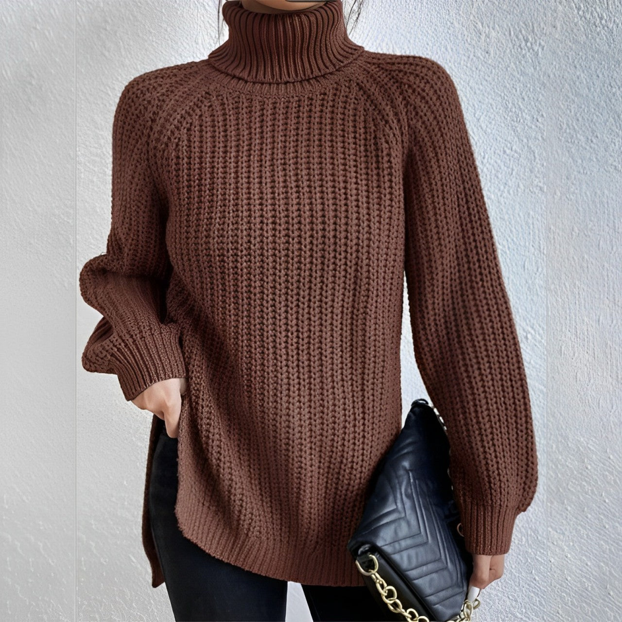 Mellony Rollkragenpullover aus warmer Baumwolle