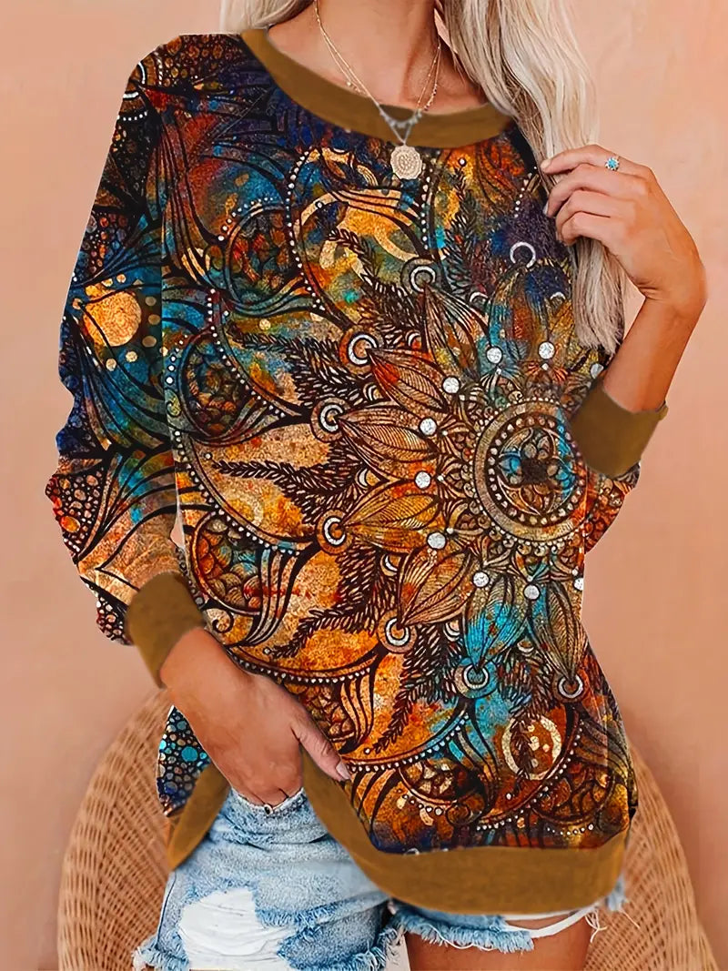 Fudus Lebendiges Mandala Pullover