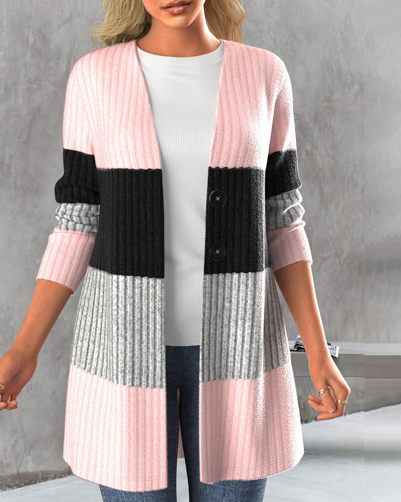 Uisara: Farbblock-Jacke für entspannten Style