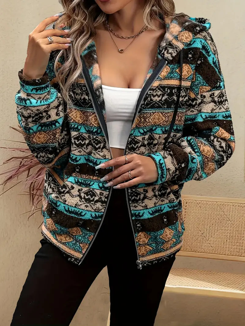 Stylish Color Block Hoodie from Rio