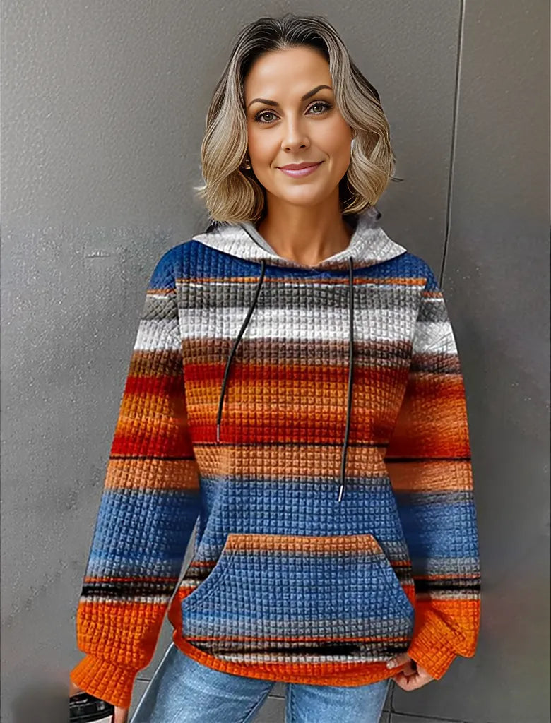 Edles Kapuzen-Sweatshirt mit Rundhals-Ausschnitt von Fudus