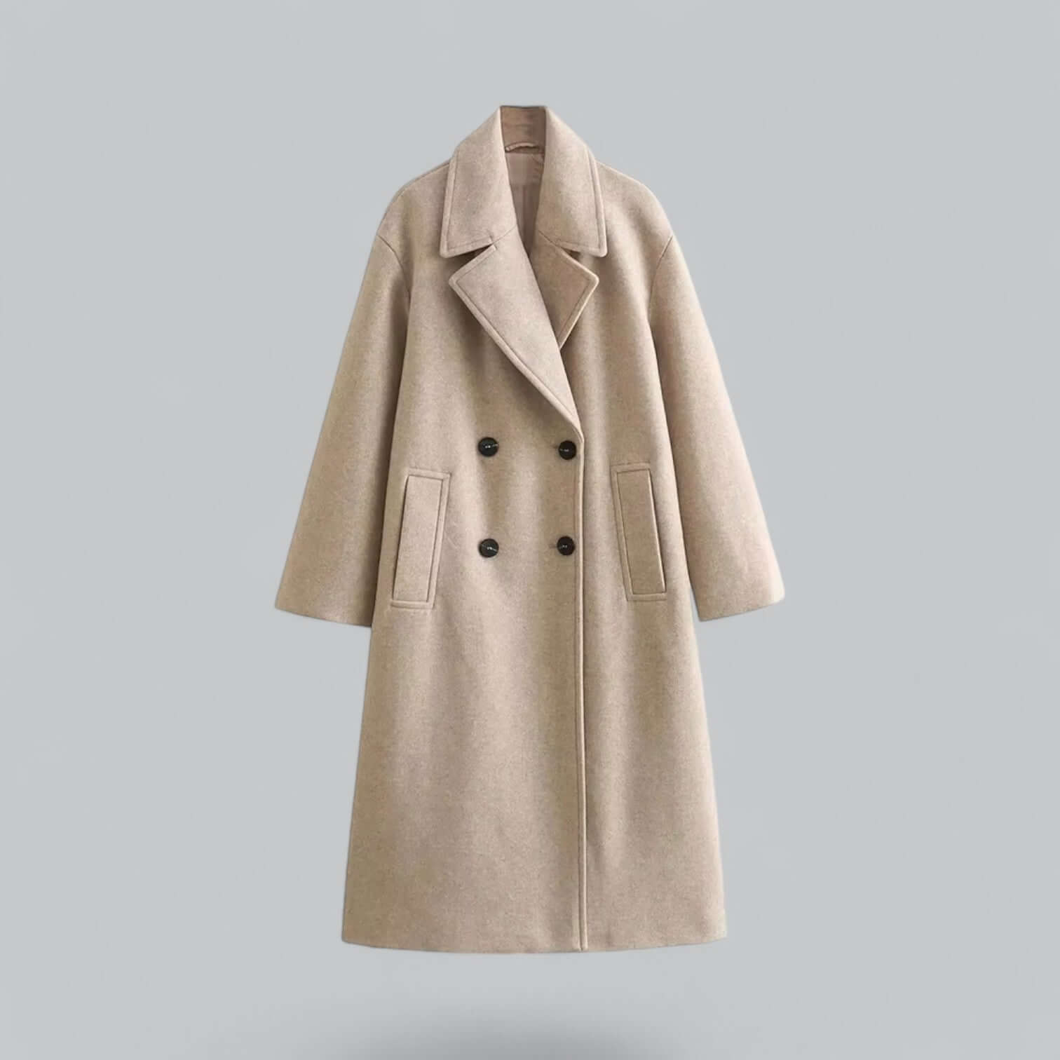 Krohn-e | Damen Oversized Knopfmantel