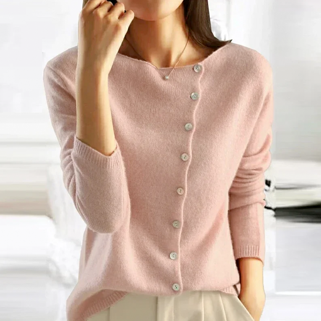 Krohn-e | Weinlese Gestrickter Kaschmirpullover