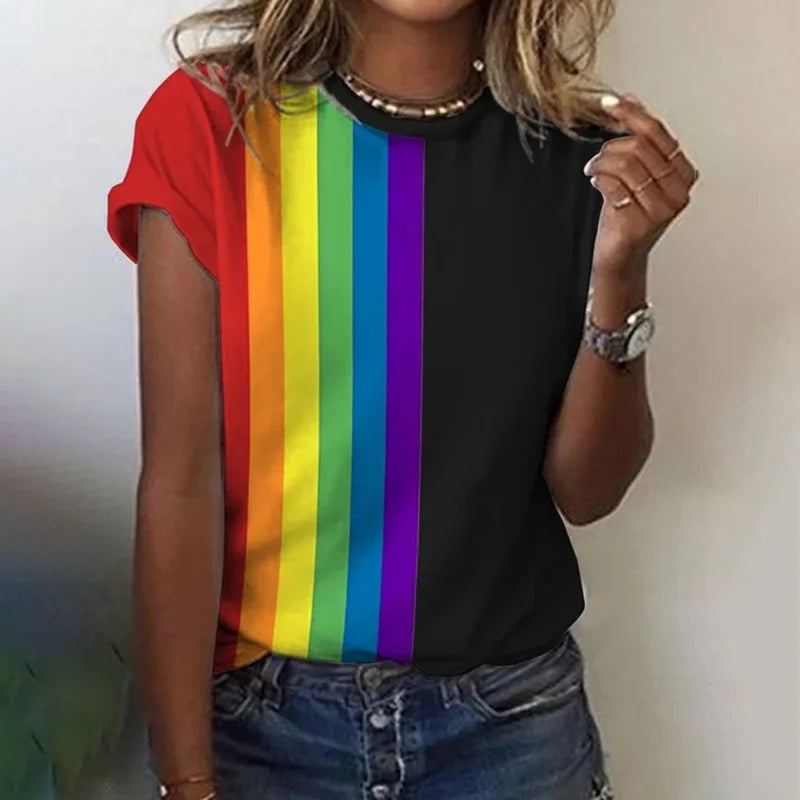Trendiges Regenbogen-Shirt aus Gera