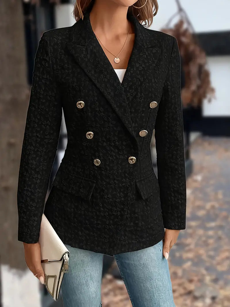 Krohn-e | Einfarbige Blazerjacke mit Taschen