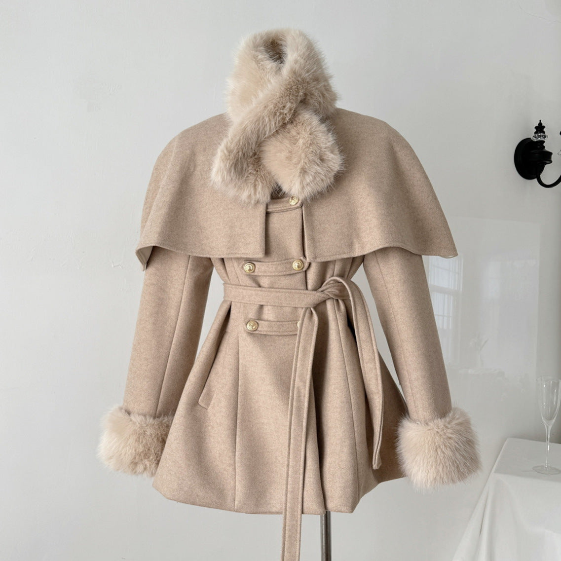 Krohn-e | Lang mit Abnehmbarem Kragen für Frauen Ideal für Den Winter