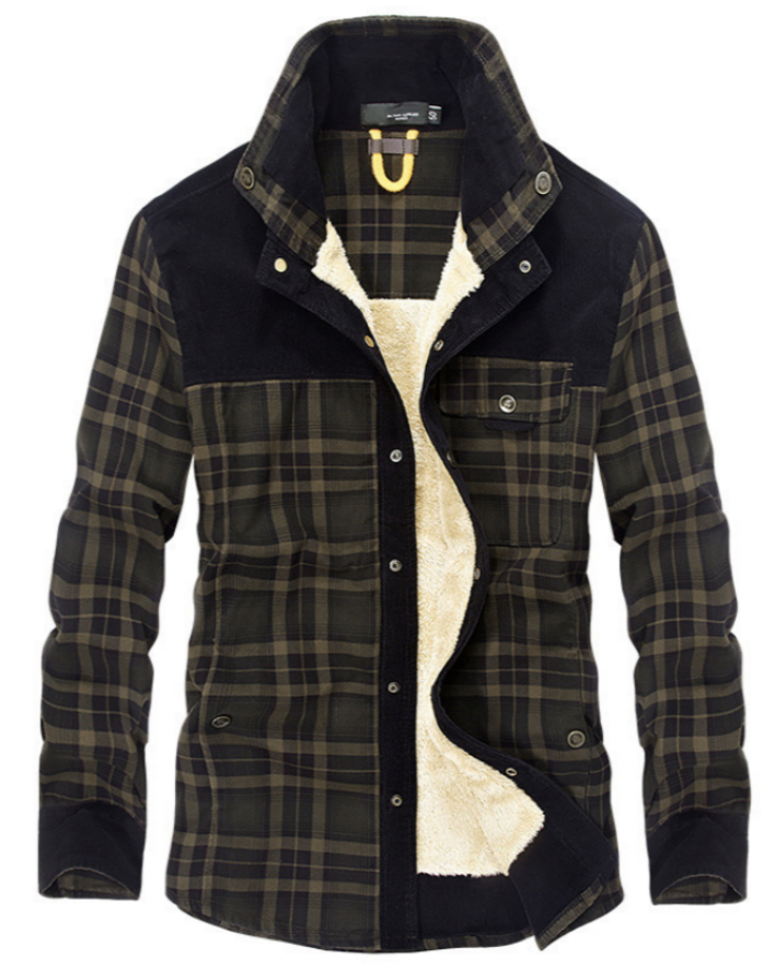 Wolfram: Edle, modische Flanelljacke für den Winter