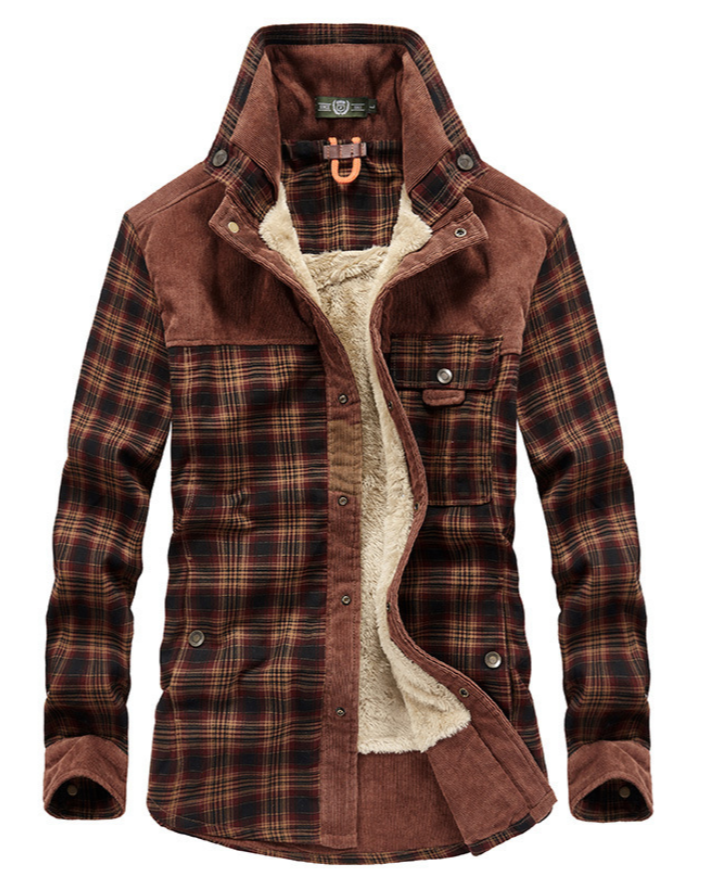 Wolfram: Edle, modische Flanelljacke für den Winter