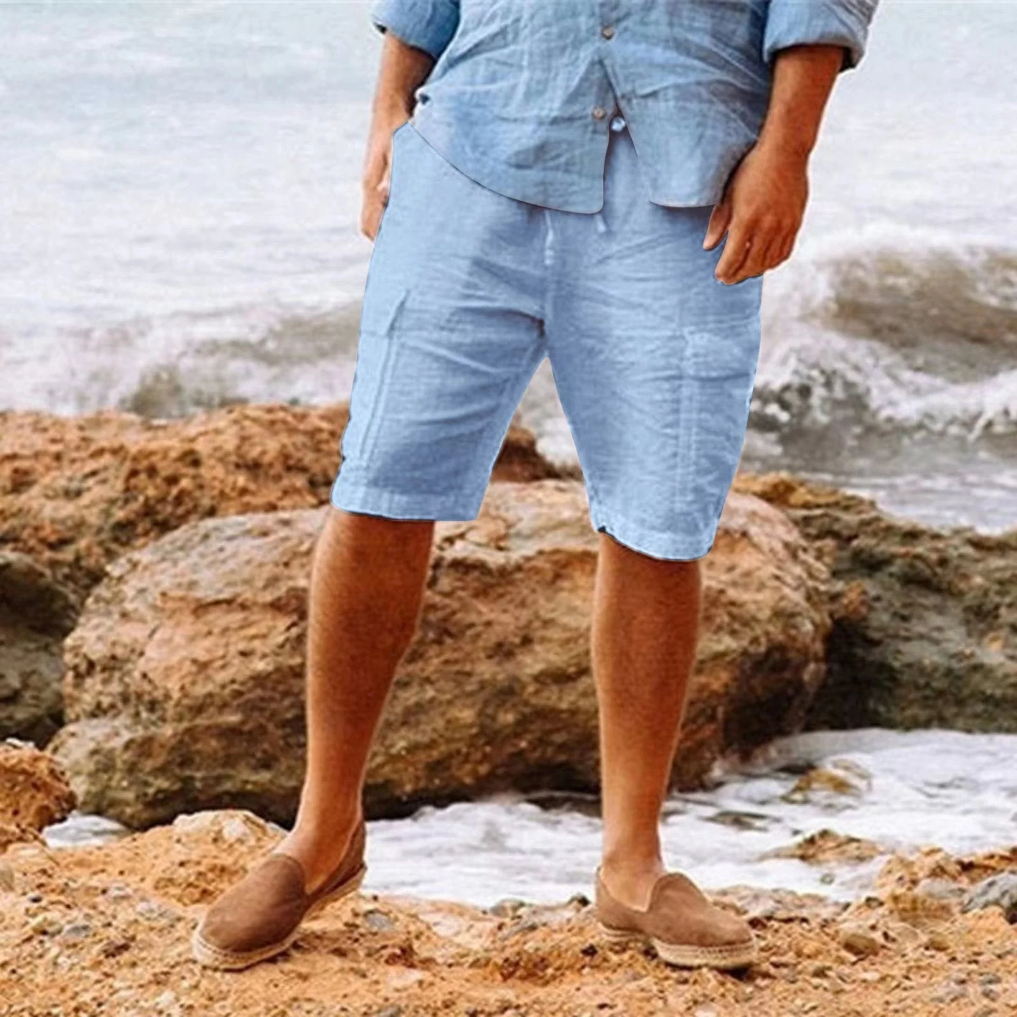 Männershorts aus eleganter Leinenqualität - Manfred