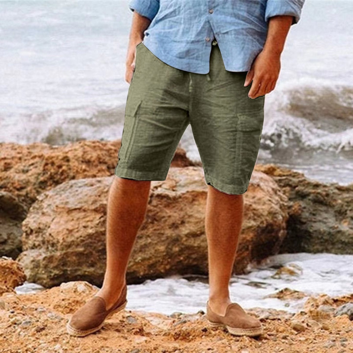 Männershorts aus eleganter Leinenqualität - Manfred