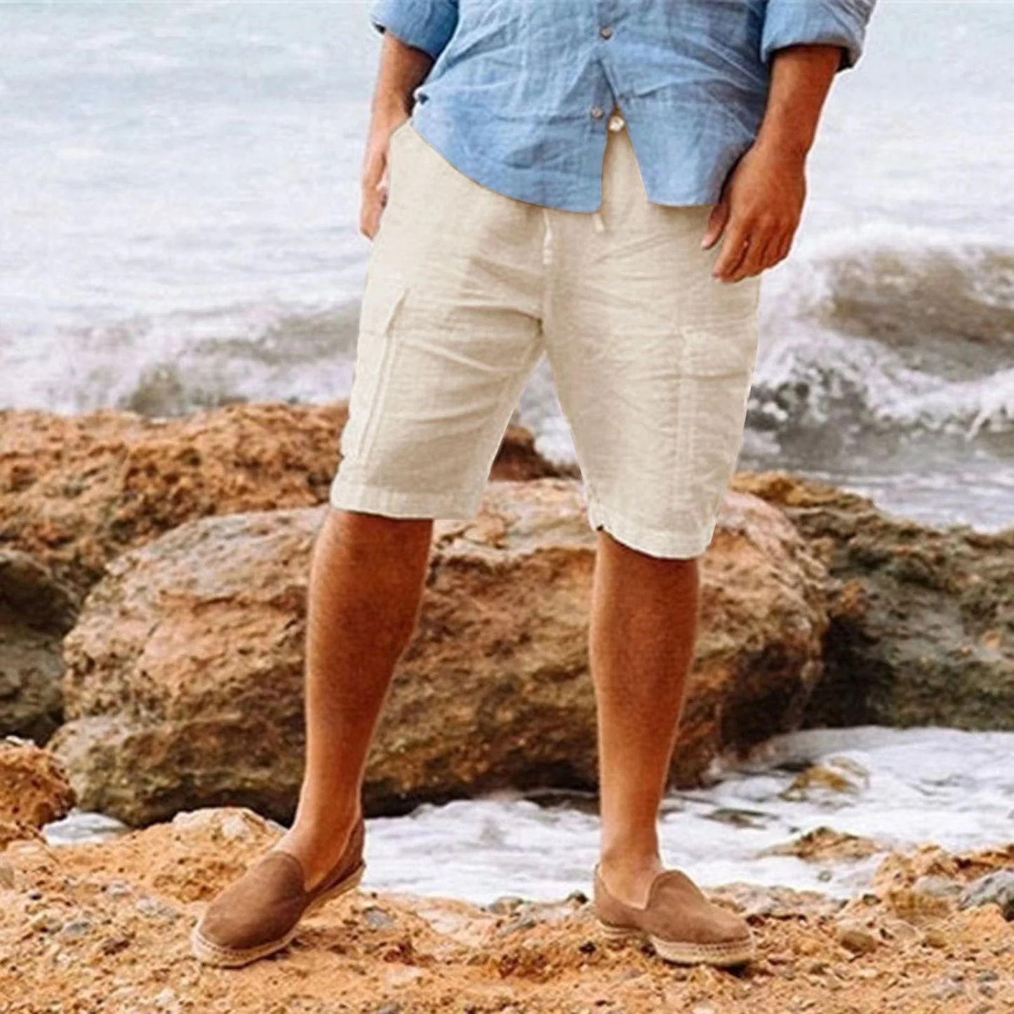 Männershorts aus eleganter Leinenqualität - Manfred