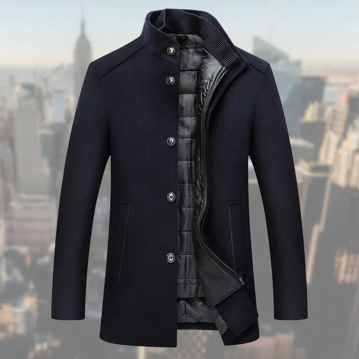 Hochwertiger, eleganter Herrenmantel Emilio