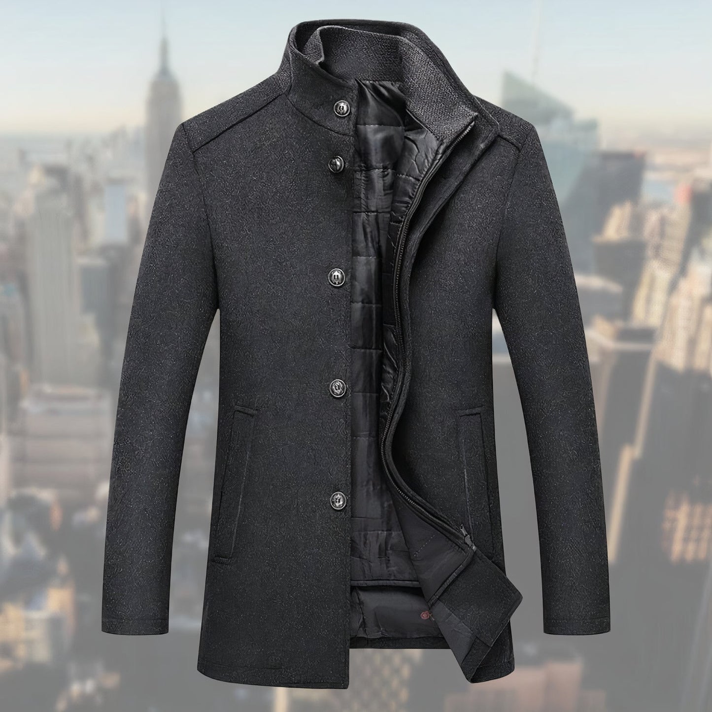 Hochwertiger, eleganter Herrenmantel Emilio