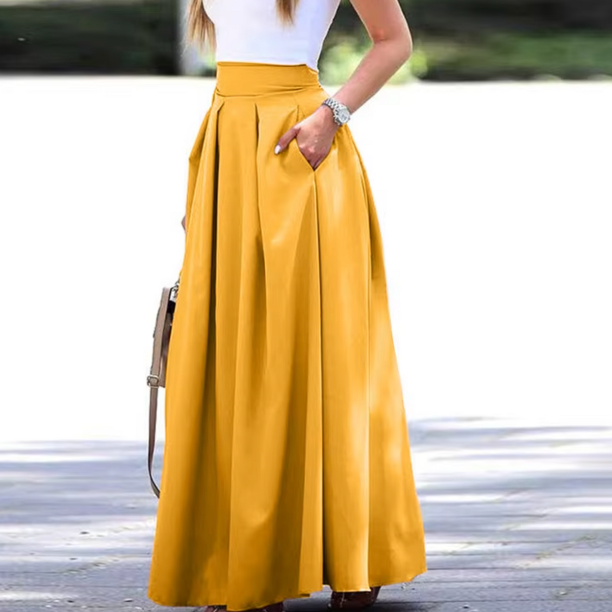 Lang, eleganter Sommerrock Anthea