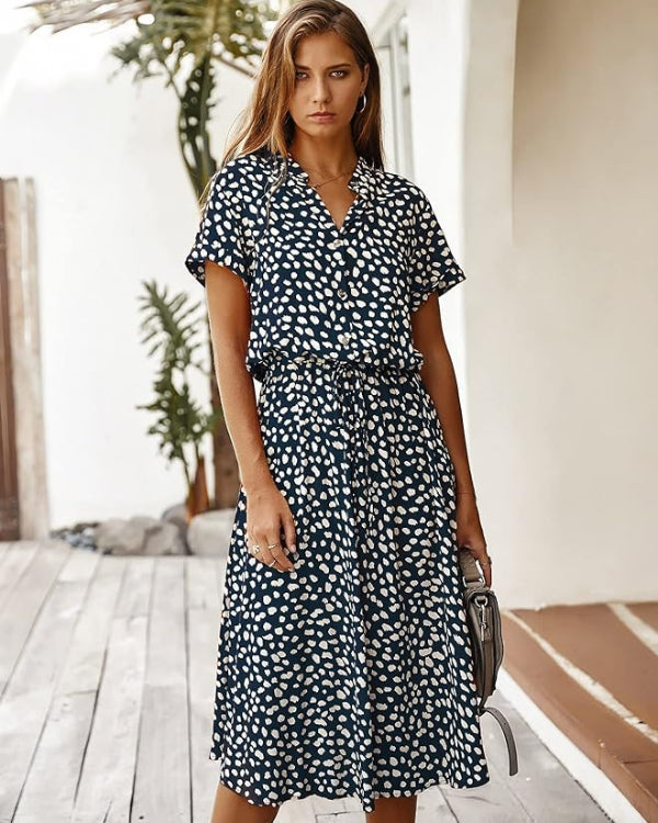 Sommerliches Damen-Midikleid im eleganten Vintage-Stil - Edeltraud