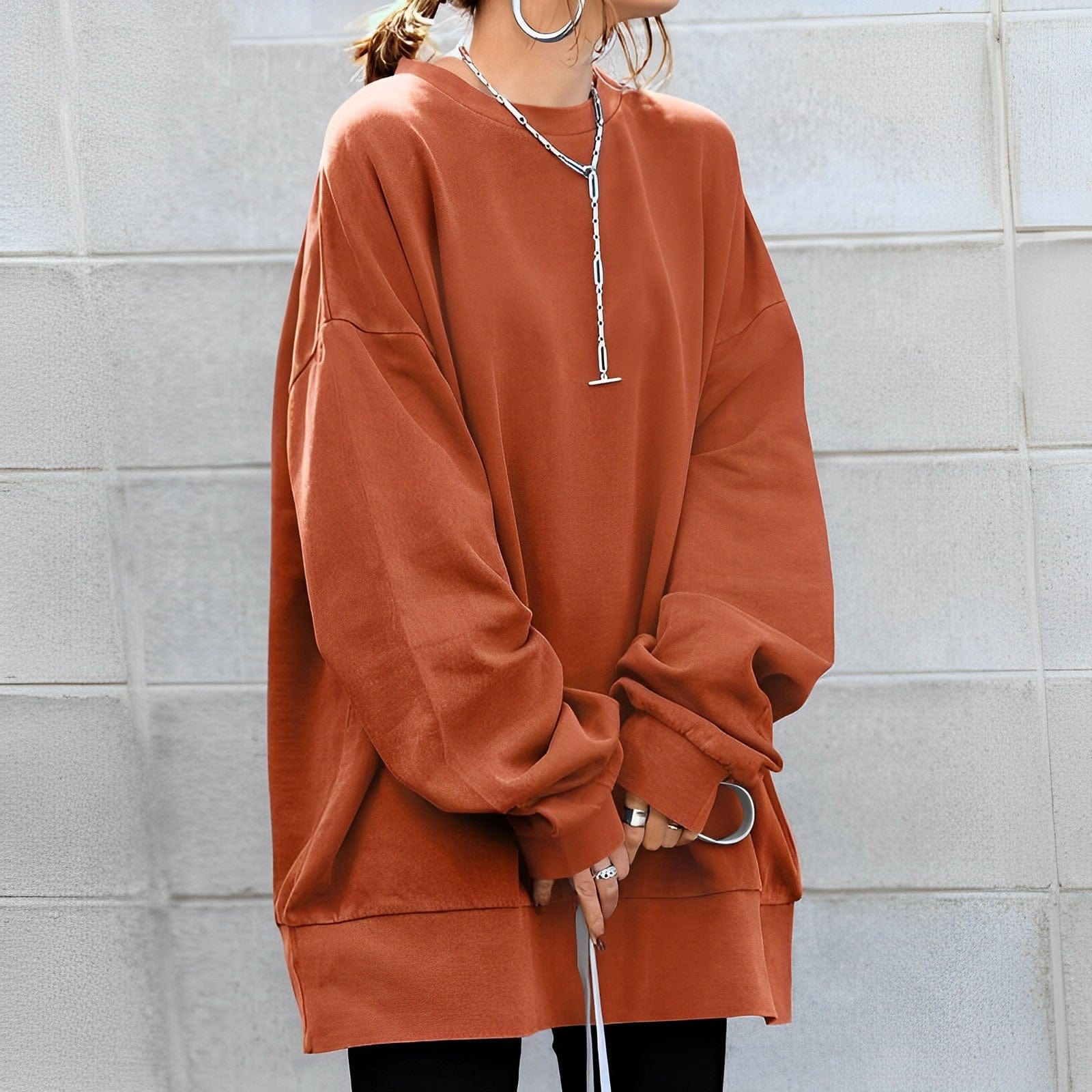 Krohn-e | Übergröße Pullover Sweatshirt