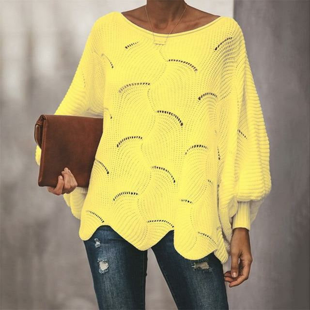 Krohn-e | Pullover - Damen Herbst Lockere Strickpullover