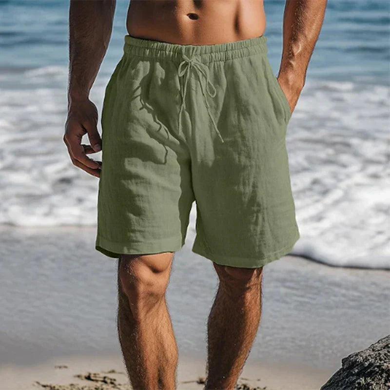 Ennio | Herren Strandhose Shorts mit Kordelzug