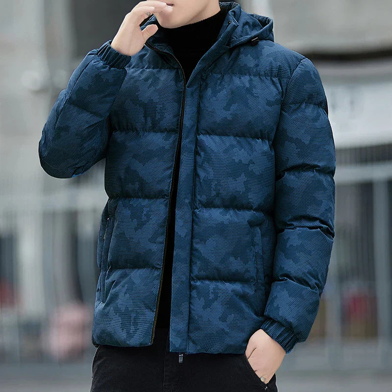 Leichte, gemusterte Herren-Jacke aus Kissenstoff – Anatol