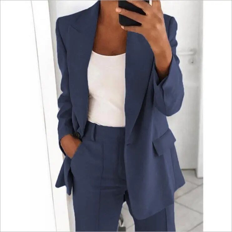 Elegantes Marliyn Blazer- und Hosenset