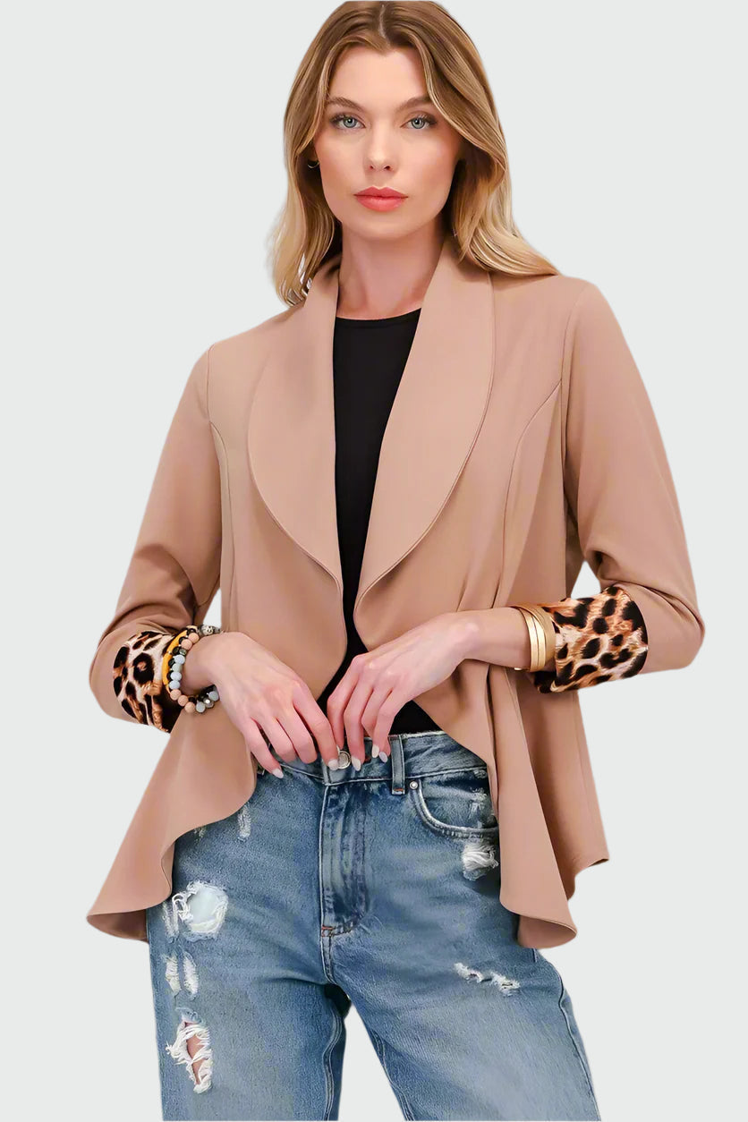 Krohn-e | Freizeit Blazer mit Pantherdetail