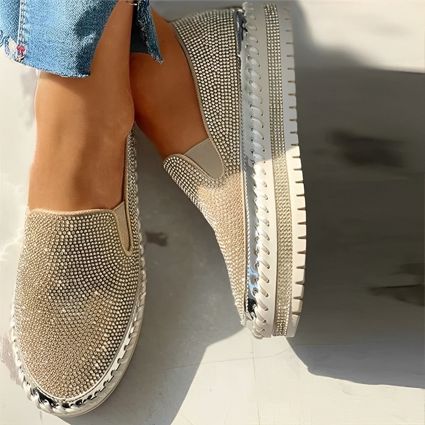Glitzernde Diamant-Loafer - Candy Gem