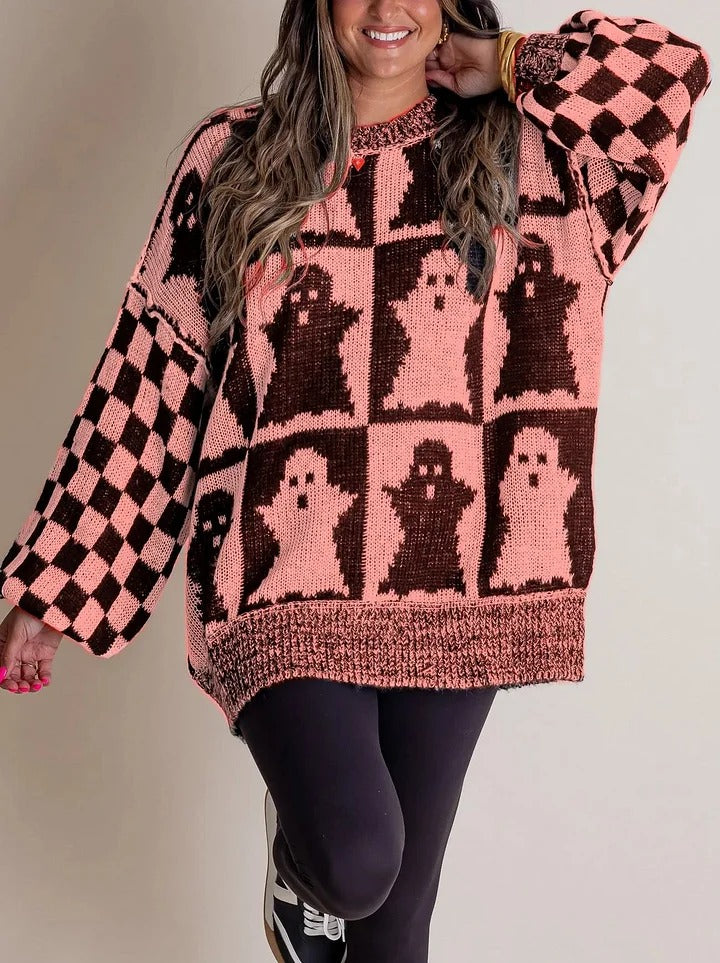 Krohn-e | Kariert Strickpullover