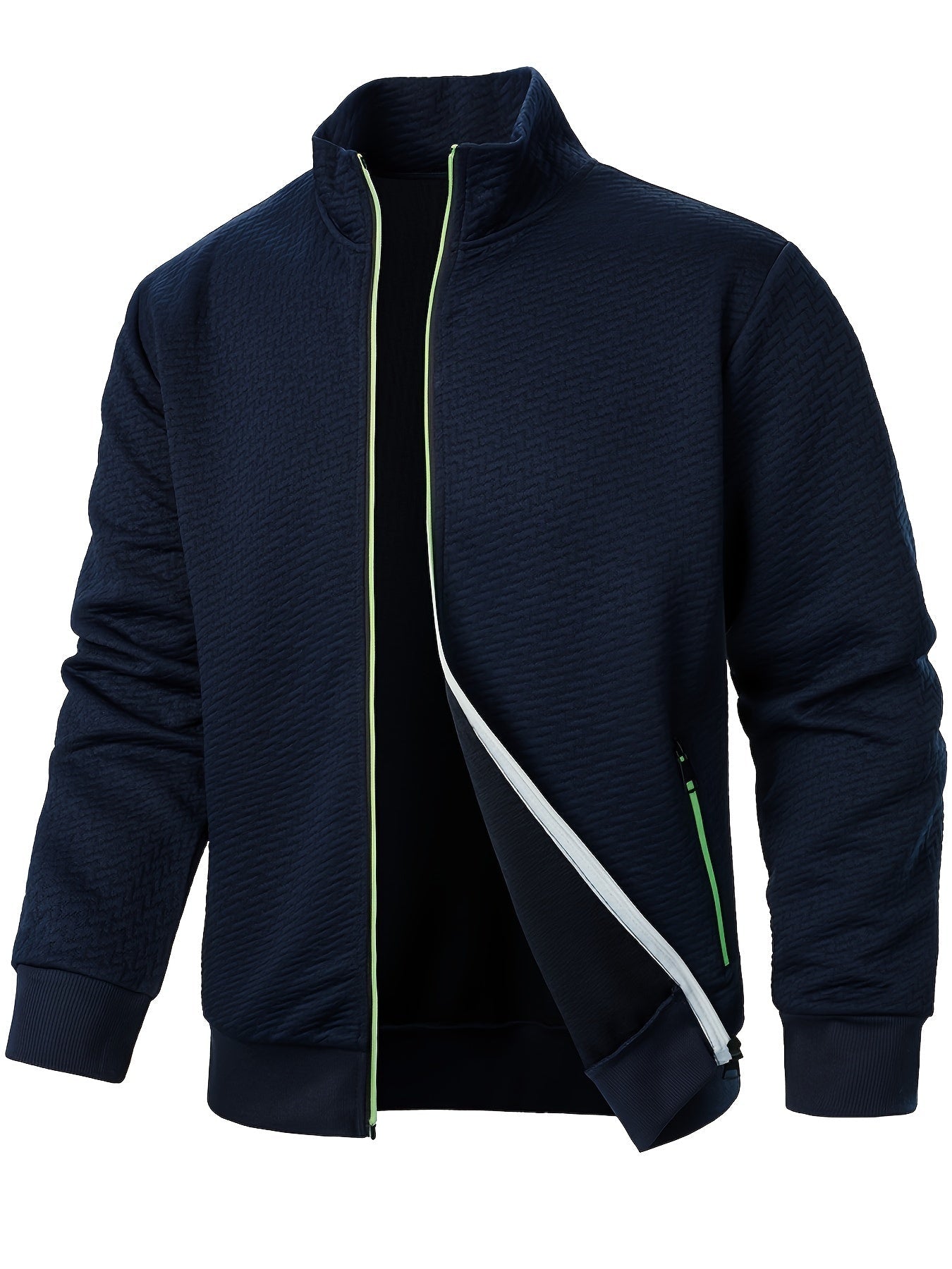 Krohn-e | Leichtgewicht Jacke mit Strukturmuster Polyester Komfort und Stil