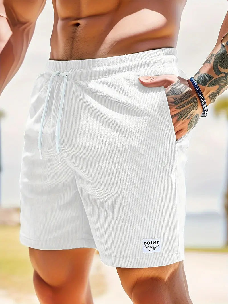 Herren Cordshorts mit bequemem, verstellbarem Bund