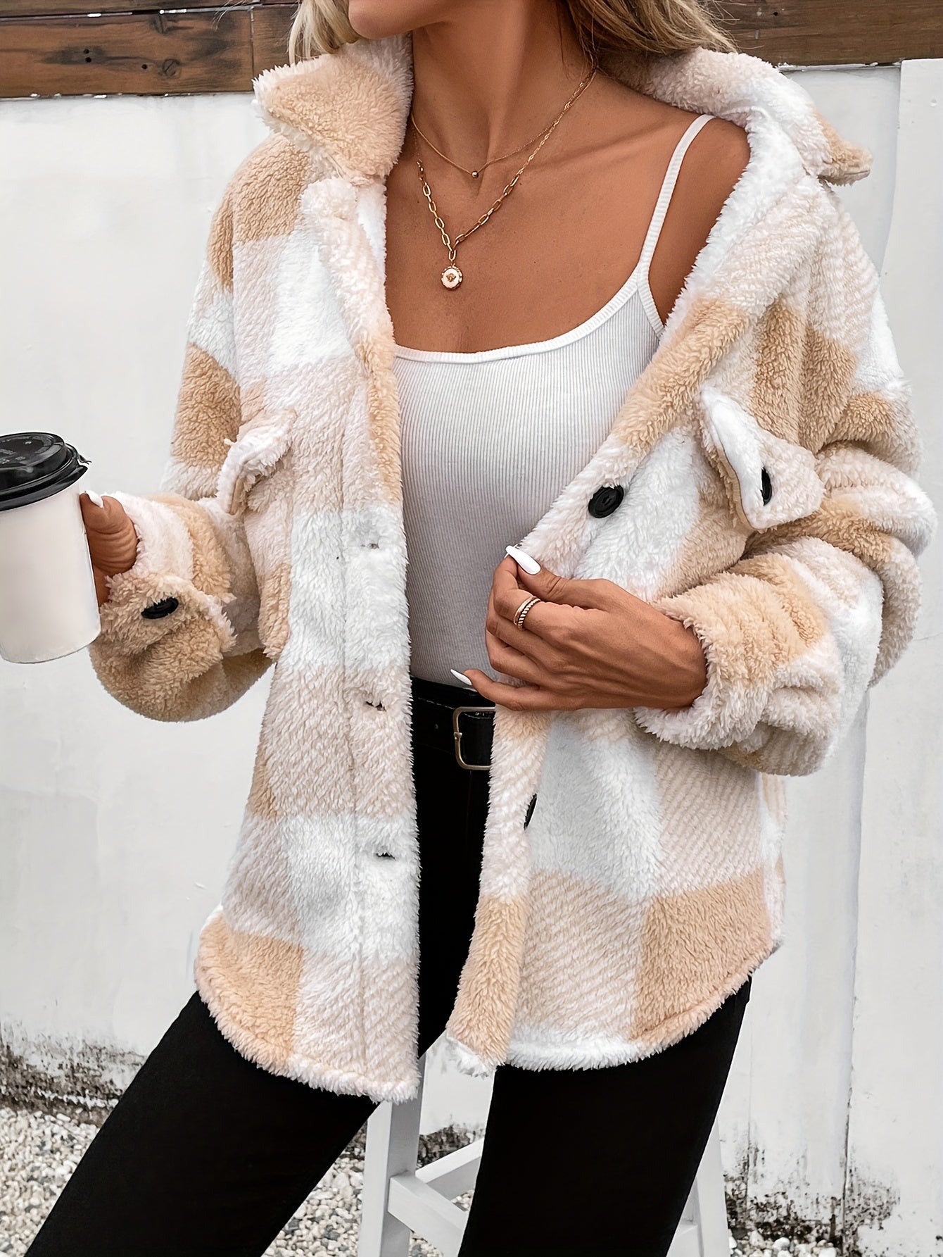 Krohn-e | Flanellhemd mit Karos Polyester Warm und Stilvoll