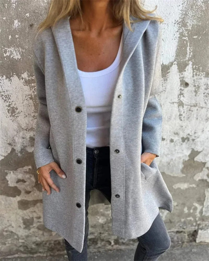 Krohn-e | Bequemer Kapuzenpullover Cardigan
