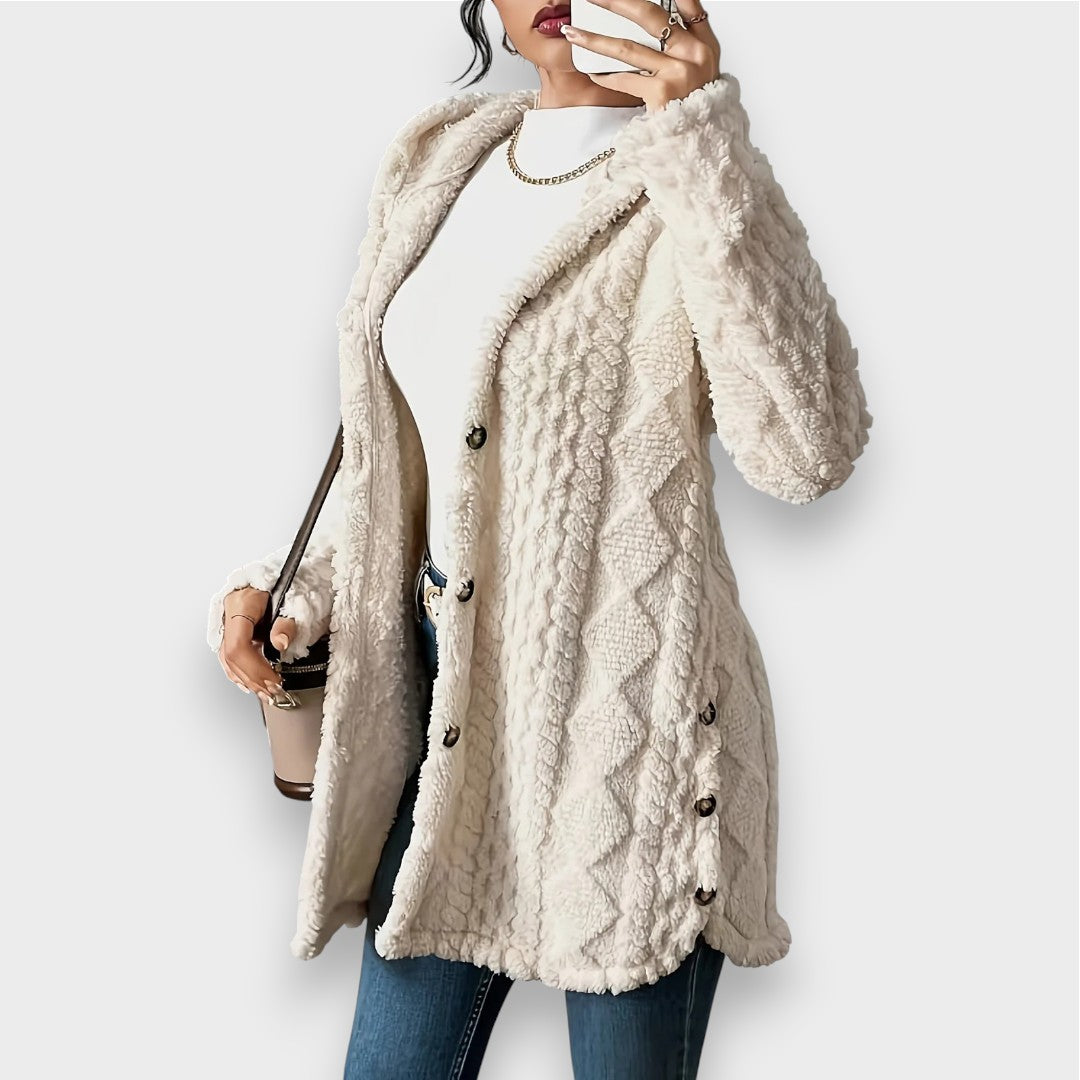 Krohn-e | Plüsch-Hoodie-Cardigan-Pullover