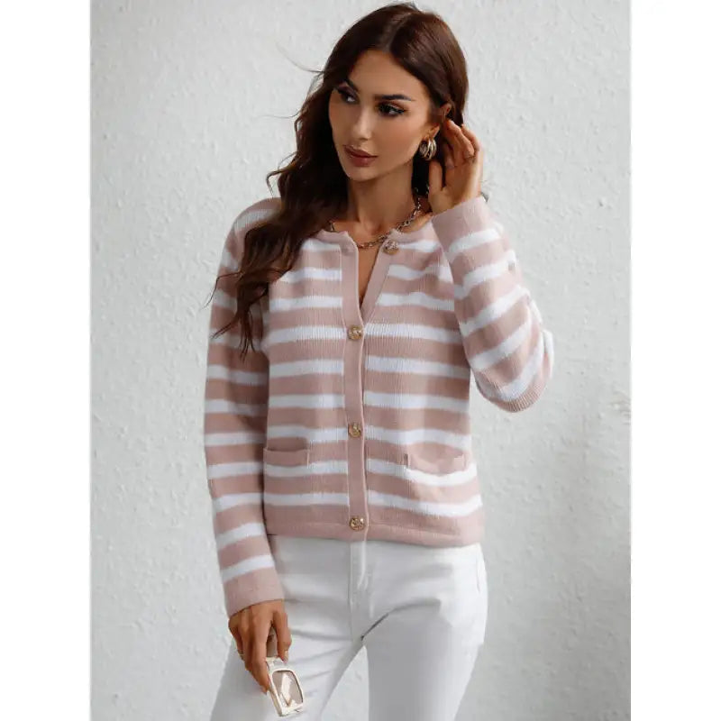Krohn-e | Strick-Cardigan mit Knöpfen und seitlichen Taschen