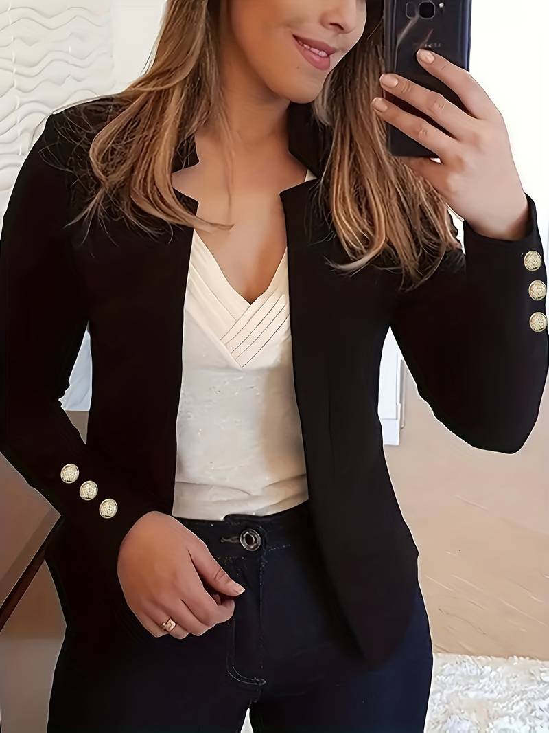 Krohn-e | Freizeit Damen Blazer Mit Knöpfen