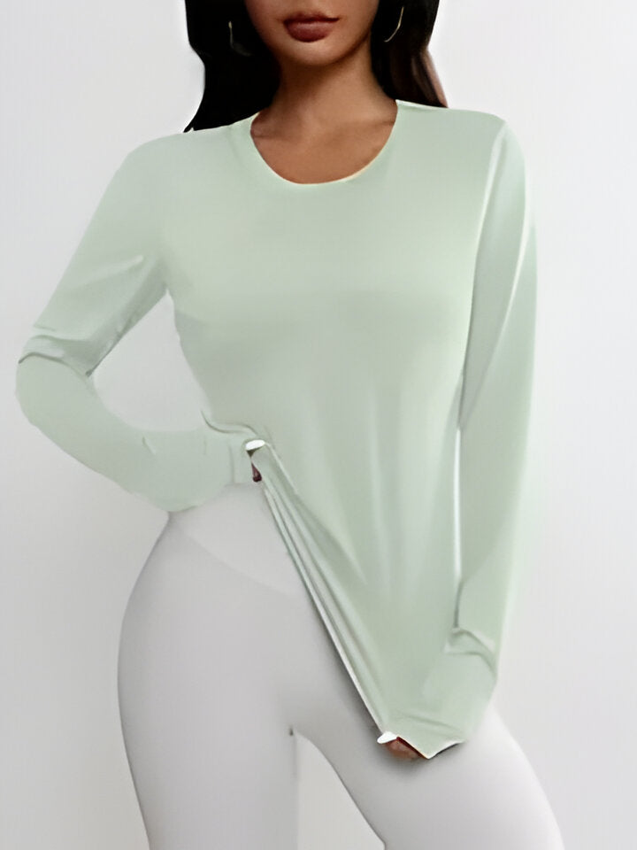 Sport-Top für Frauen von Fudus mit lässigem Rundhalsausschnitt