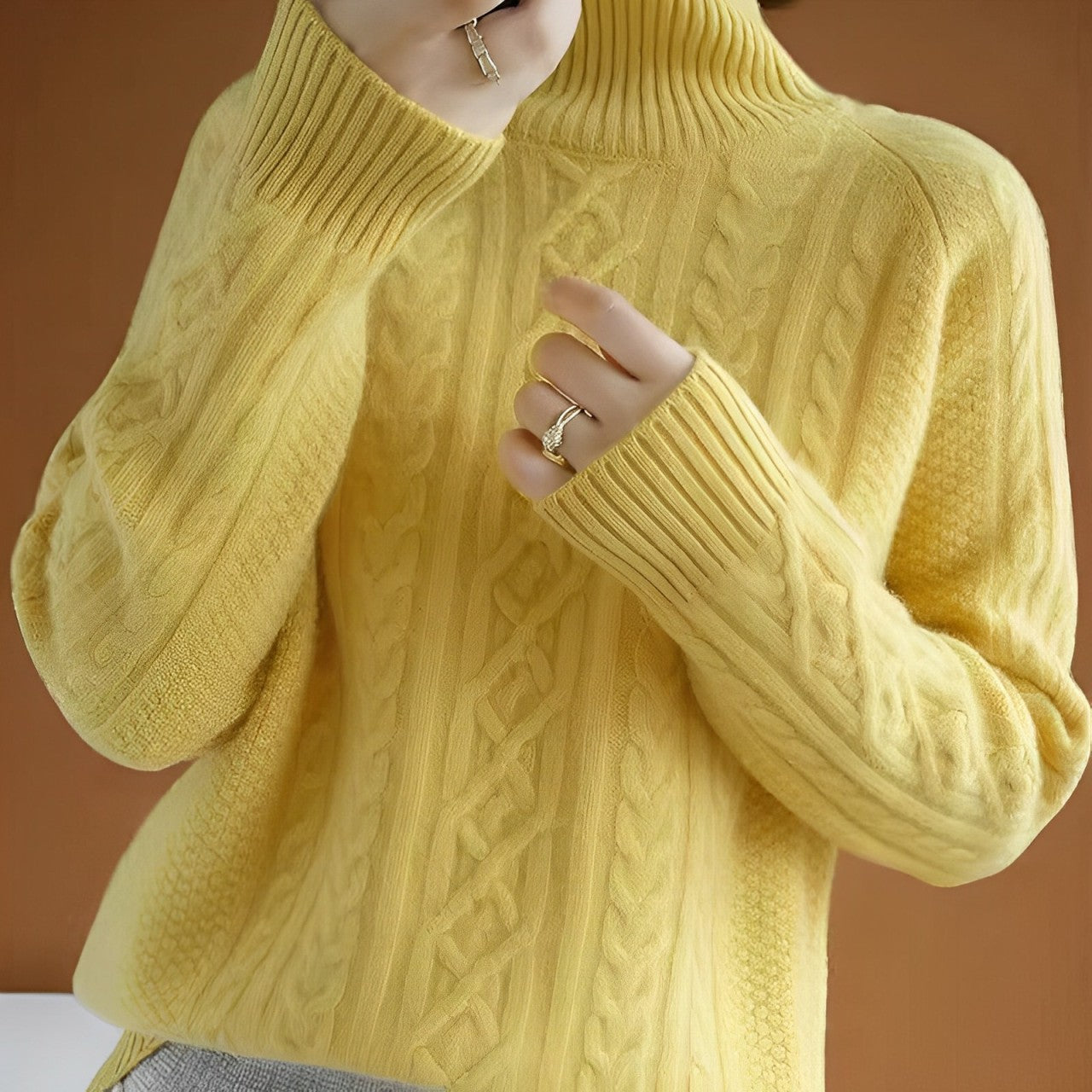 Keighley Kaschmirpullover mit Rollkragen