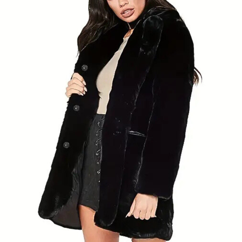 Krohn-e | Eleganter Winterplüschmantel für Damen