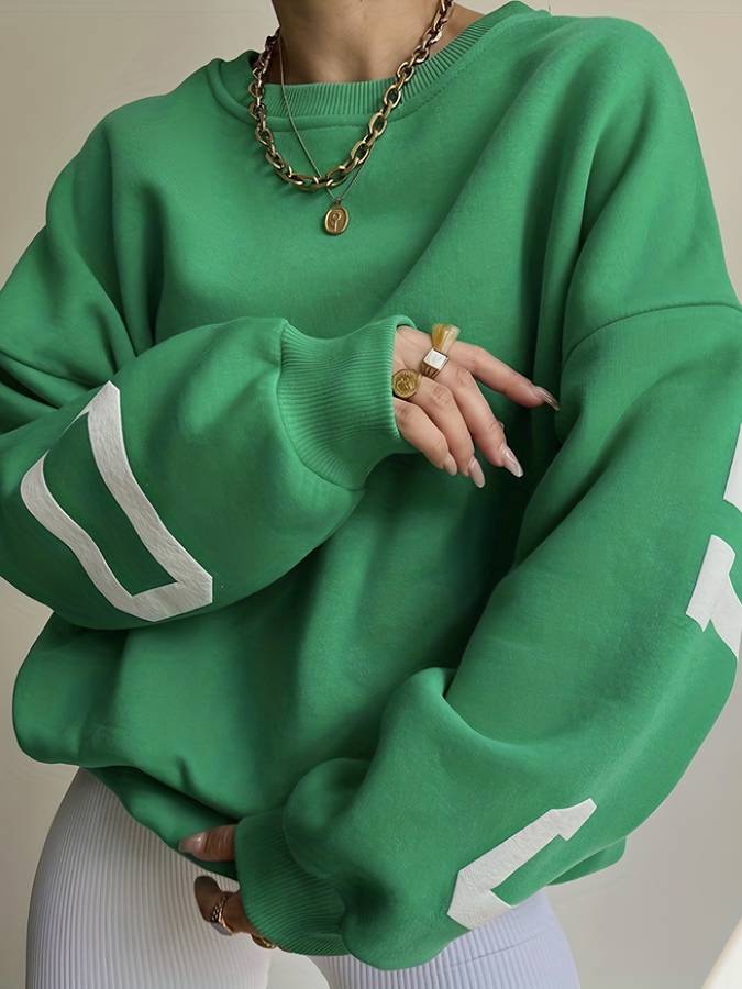 Sportliches Sweatshirt in Übergröße von Fudus