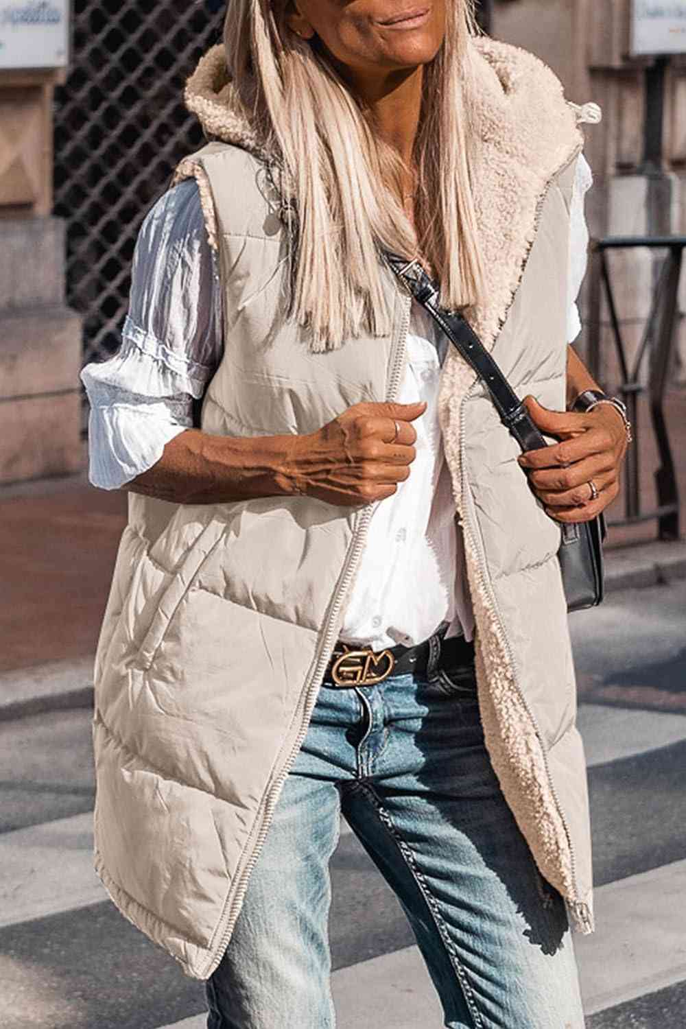 Krohn-e | Zip-Up Longline Kapuzenweste