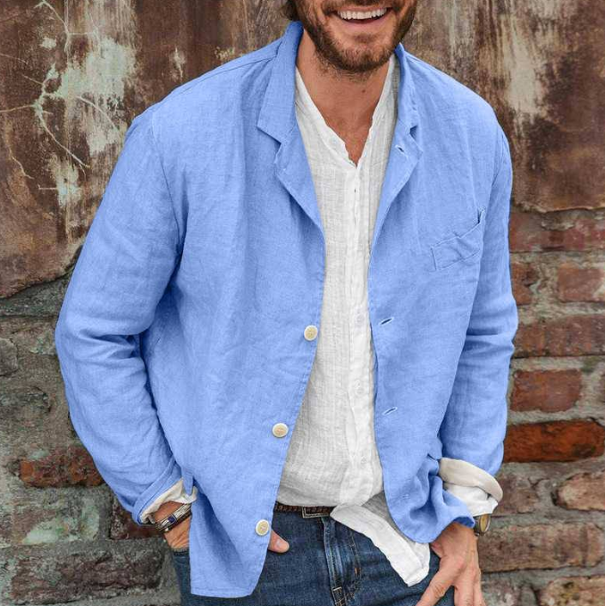 Relaxed Cotton & Linen Dino Jacket