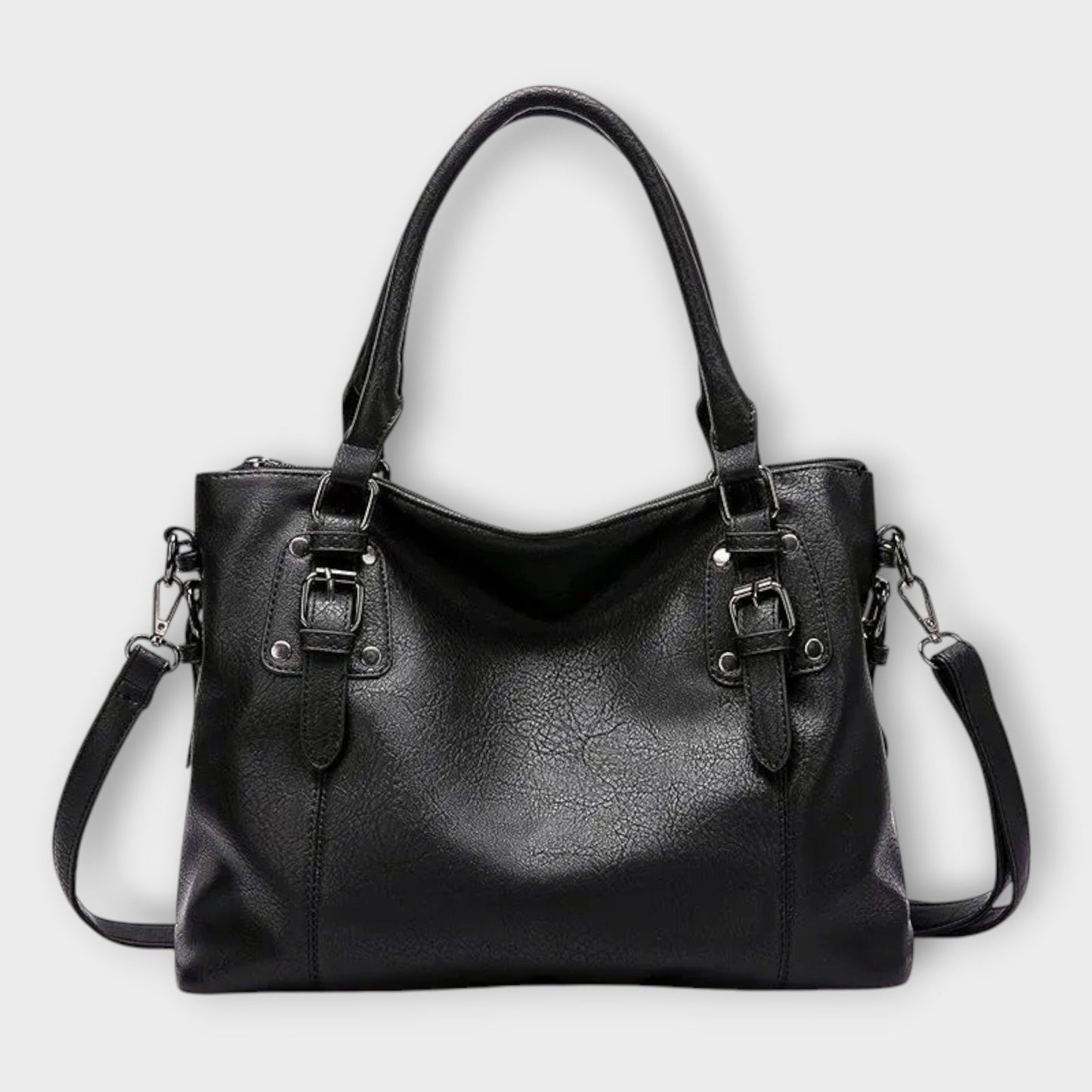 KROHN-E Damen Handtasche Strukturiert Klassisches Design
