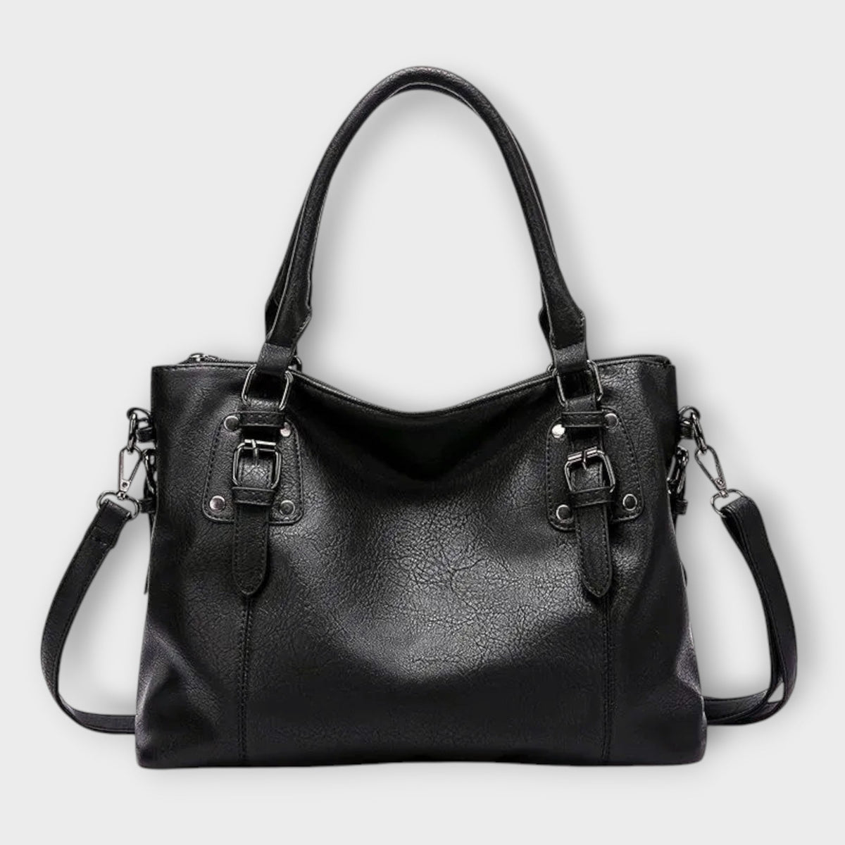 KROHN-E Damen Handtasche Strukturiert Klassisches Design