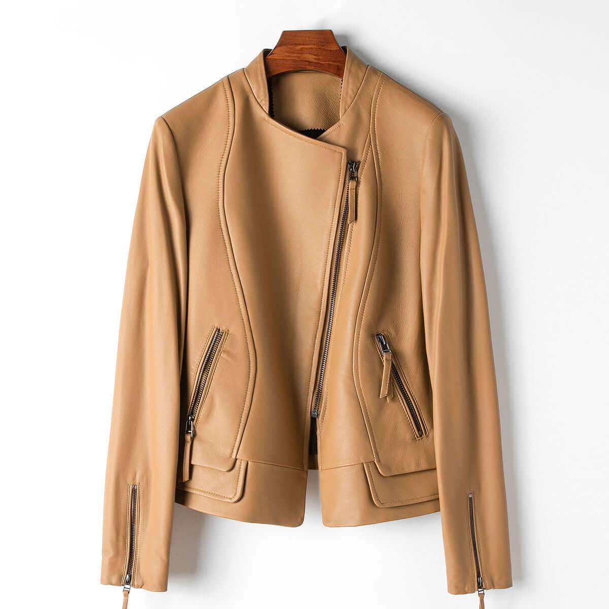 Krohn-e | Damen Stilvolle Lederjacke